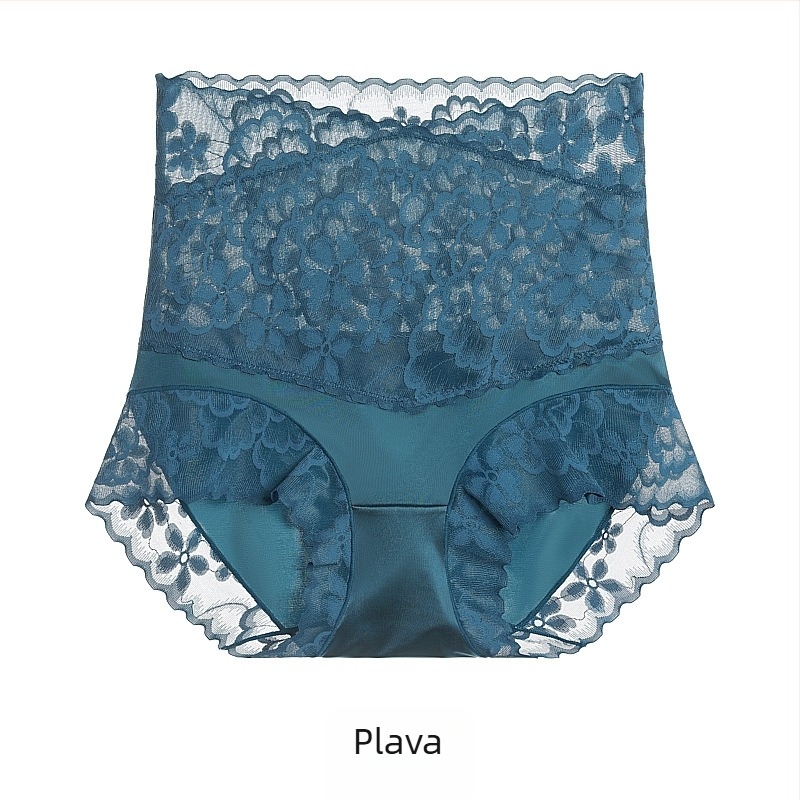 Čipkaste gaćice visokoga struka, prozračne, oblikuju trbuh, prepona od Mulberry svile