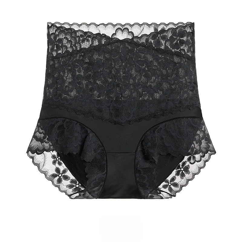 Čipkaste gaćice visokoga struka, prozračne, oblikuju trbuh, prepona od Mulberry svile
