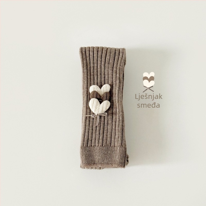 Dječje leggings za djevojčice, anti-piling, visok struk, duljina 9/10, combed pamuk, proljeće i jesen