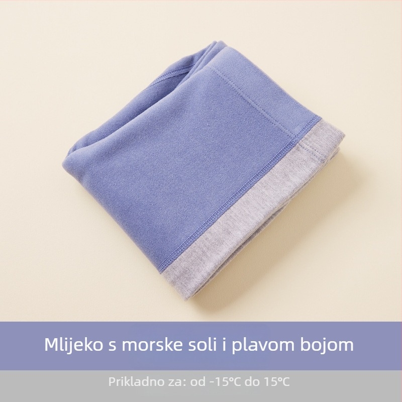 Dječje tople hlače za jesen i zimu, unisex, fleec podstava, visok struk, pamukova smjesa 41,8%.