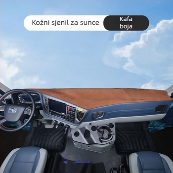 Matrica ploče instrument ploča za Auman GTL – suede dekorativna zaštita od sunca, jedinstvenog jednobojnog uzorka, logotip otisnut, šifra proizvoda 8H5576956063Z3