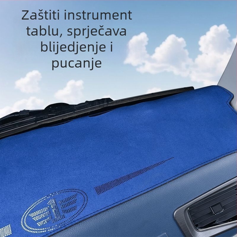 Matrica ploče instrument ploča za Auman GTL – suede dekorativna zaštita od sunca, jedinstvenog jednobojnog uzorka, logotip otisnut, šifra proizvoda 8H5576956063Z3