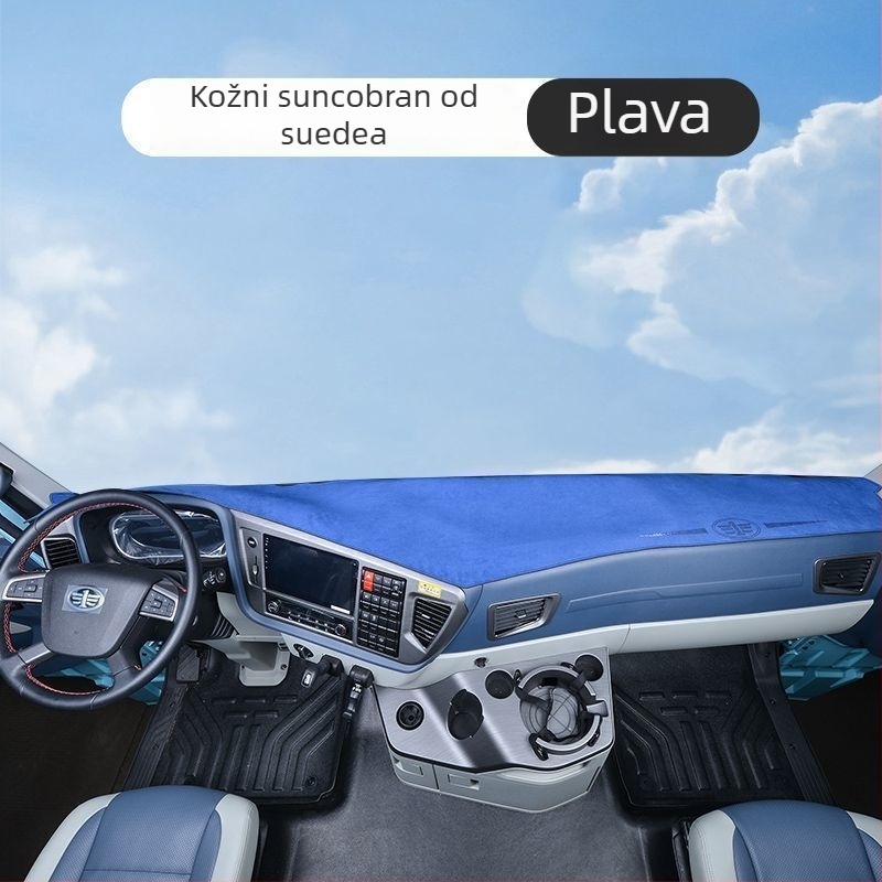 Matrica ploče instrument ploča za Auman GTL – suede dekorativna zaštita od sunca, jedinstvenog jednobojnog uzorka, logotip otisnut, šifra proizvoda 8H5576956063Z3