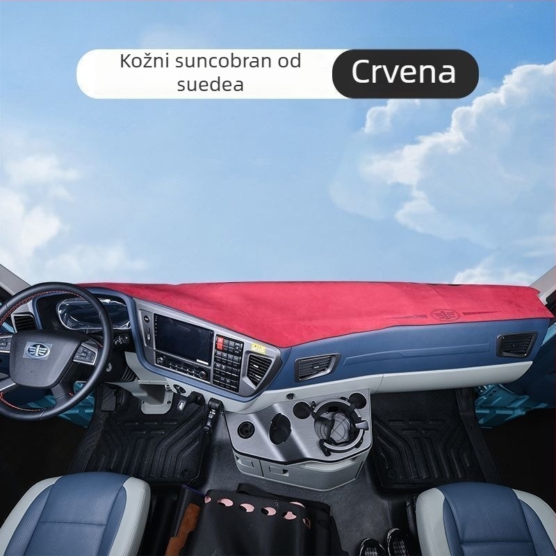 Matrica ploče instrument ploča za Auman GTL – suede dekorativna zaštita od sunca, jedinstvenog jednobojnog uzorka, logotip otisnut, šifra proizvoda 8H5576956063Z3