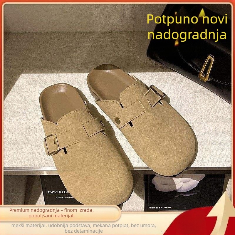 Dječje mule papuče s plišanim gornjim dijelom, debela gumena potplata, dizajn s zaštitnom prstnom kapicom, za djecu 0–12 godina