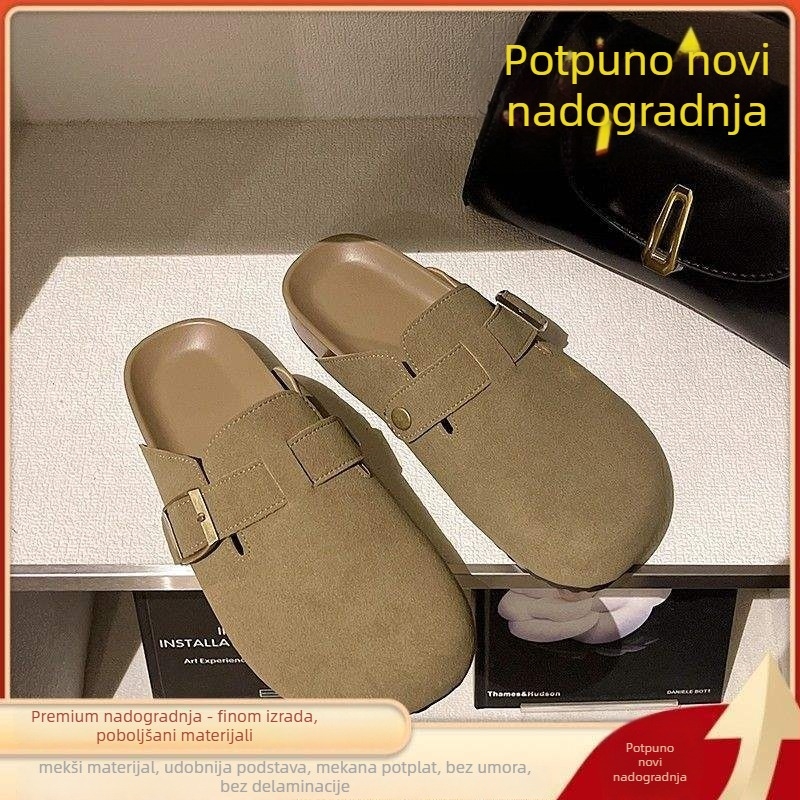 Dječje mule papuče s plišanim gornjim dijelom, debela gumena potplata, dizajn s zaštitnom prstnom kapicom, za djecu 0–12 godina