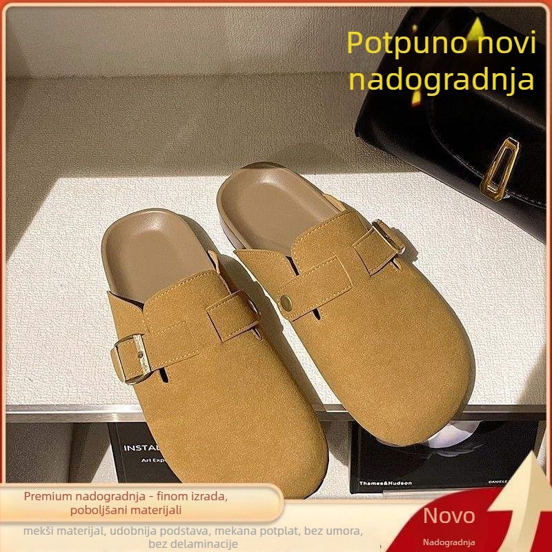 Dječje mule papuče s plišanim gornjim dijelom, debela gumena potplata, dizajn s zaštitnom prstnom kapicom, za djecu 0–12 godina
