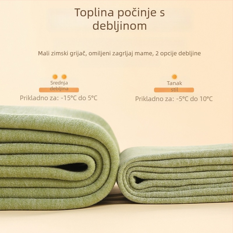 Dječje hlače od Mulberry svile za proljeće i jesen, tanke, visoki struk, elastična vunena baršunasta unutrašnjost, tople za dečke i djevojčice (specifikacije: glavni materijal - Mulberry svila; naziv tkanine - vuna; sadržaj glavnog materijala - 0.8; oblik 