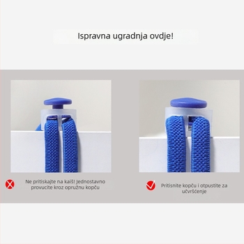 Dječja kopča bez vezica s oprugom za platnene tenisice (Model 168), Jane flute rhyme, za proljeće
