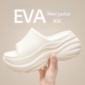 Ženske EVA papuče, Slip-On, 7 cm debeli đon, EVA gornji dio/ unutrašnjost/ potplat, kućne papuče za ljeto 2025