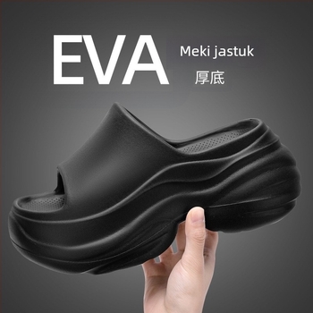 Ženske EVA papuče, Slip-On, 7 cm debeli đon, EVA gornji dio/ unutrašnjost/ potplat, kućne papuče za ljeto 2025