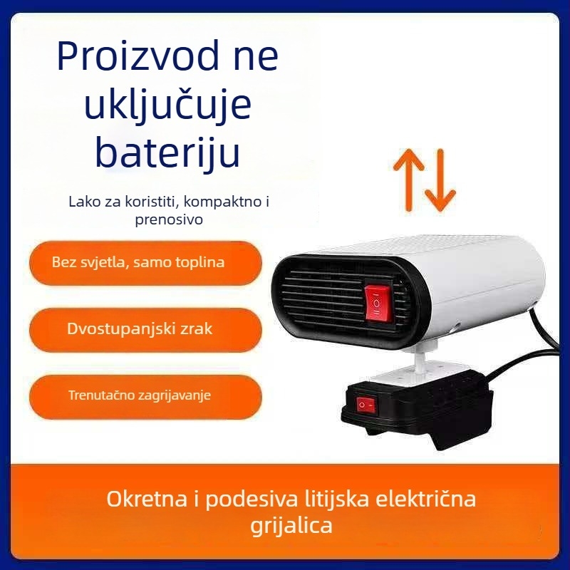 Ugradbeni grijač za električna vozila, 480W ABS kućište, odmagljivanje/odmrzavanje, model P30MAX