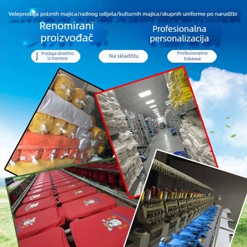 Polo majica od merceriziranog pamuka za radnu uniformu, s izšivenim logom, kratkim rukavima, prozračna i odvodi vlagu.