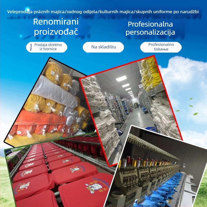 Polo majica od merceriziranog pamuka za radnu uniformu, s izšivenim logom, kratkim rukavima, prozračna i odvodi vlagu.