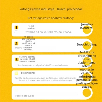 Xingwandun korugovana nehrđajuća čelična dovodna cijev, CE certifikat, moderan dizajn