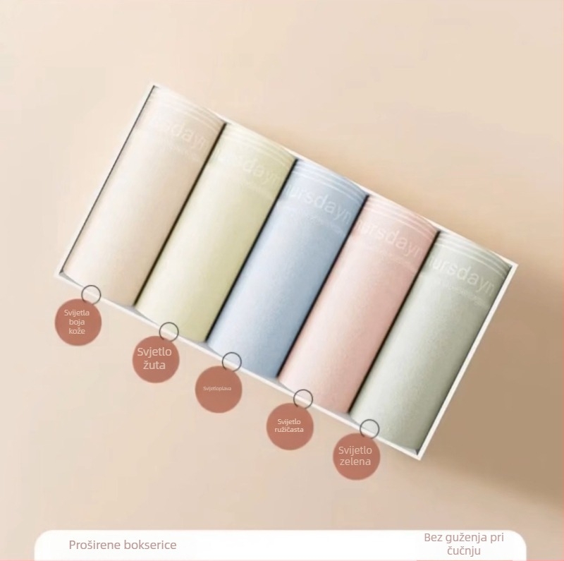 Ženske bokserice od pamuka srednje visine, antibakterijske, otisak s tekstom, 95–100% pamuk, podstava prepona 100% pamuk