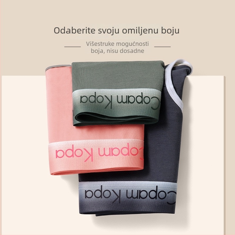Modalno žensko donje rublje - prozračan, pleteno, srednje visoke talije, pamuk podstava u preponama, jednobojno