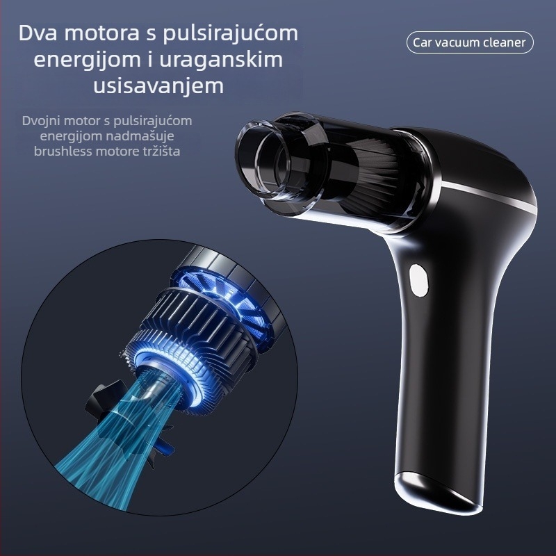 Bežični usisavač, usisna snaga 20000 Pa, 12 V, 100 W, punjiv