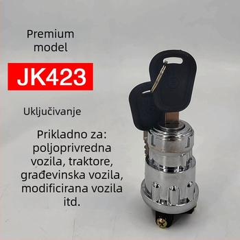 Prekidač paljenja za traktor, prikolicu i poljoprivredno vozilo s ključem za paljenje - Marka 423, Snaga 25
