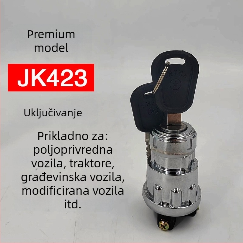 Prekidač paljenja za traktor, prikolicu i poljoprivredno vozilo s ključem za paljenje - Marka 423, Snaga 25