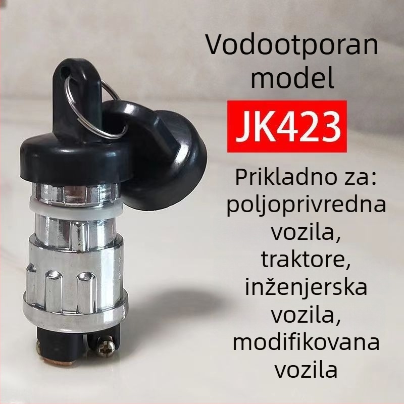 Prekidač paljenja za traktor, prikolicu i poljoprivredno vozilo s ključem za paljenje - Marka 423, Snaga 25