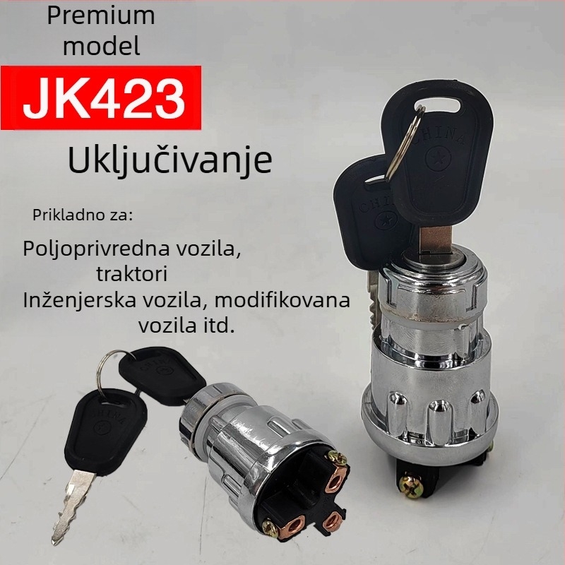 Prekidač paljenja za traktor, prikolicu i poljoprivredno vozilo s ključem za paljenje - Marka 423, Snaga 25