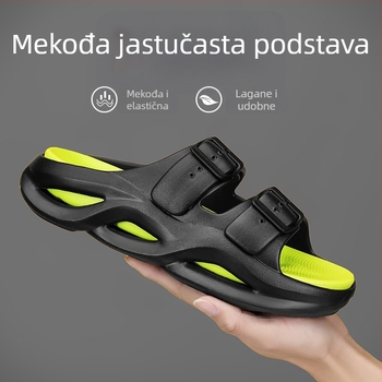 Muške slide sandale, EVA gornji dio i EVA potplat, otvoreni prst, mladenački stil (Kod 2451)