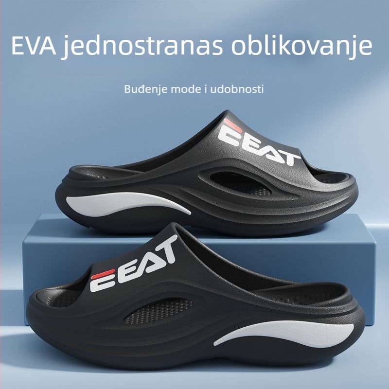 Unisex EVA papuče - EVA gornji dio, EVA potplat, sportski stil, vulkanizirani potplat, površina s pola zrnatosti