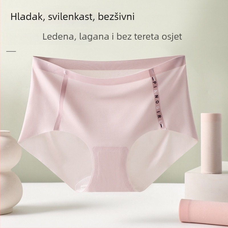 Bezšivne ženske gaćice od najlona, srednja visina struka, antibakterijske, prozračne, brzo sušeće