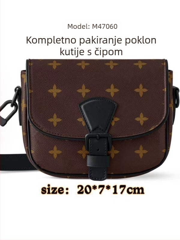 Muška torba preko ramena, korejskog minimalističkog stila, PU koža, velika zapremina s proširivom funkcijom