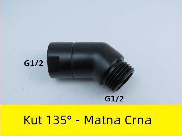 Bakreni kutni adapter za tuš, 135° i 90°, Yong Xin