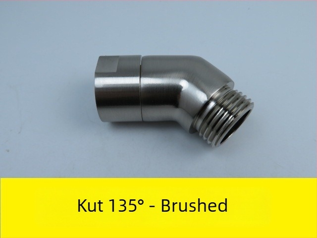 Bakreni kutni adapter za tuš, 135° i 90°, Yong Xin