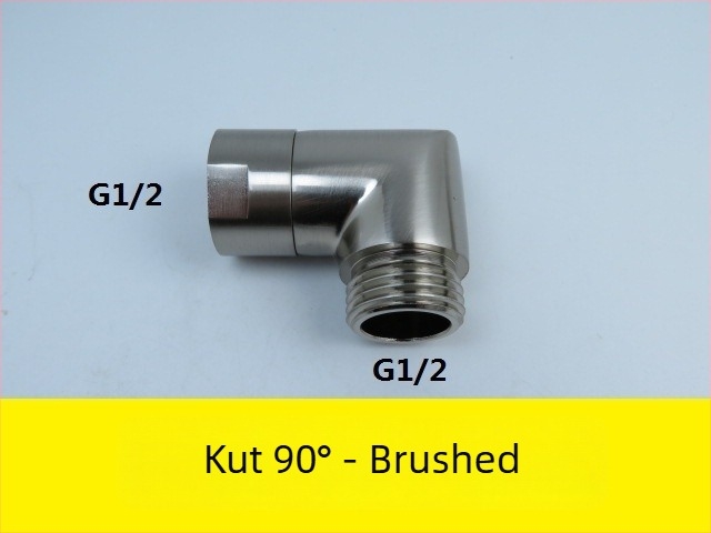 Bakreni kutni adapter za tuš, 135° i 90°, Yong Xin