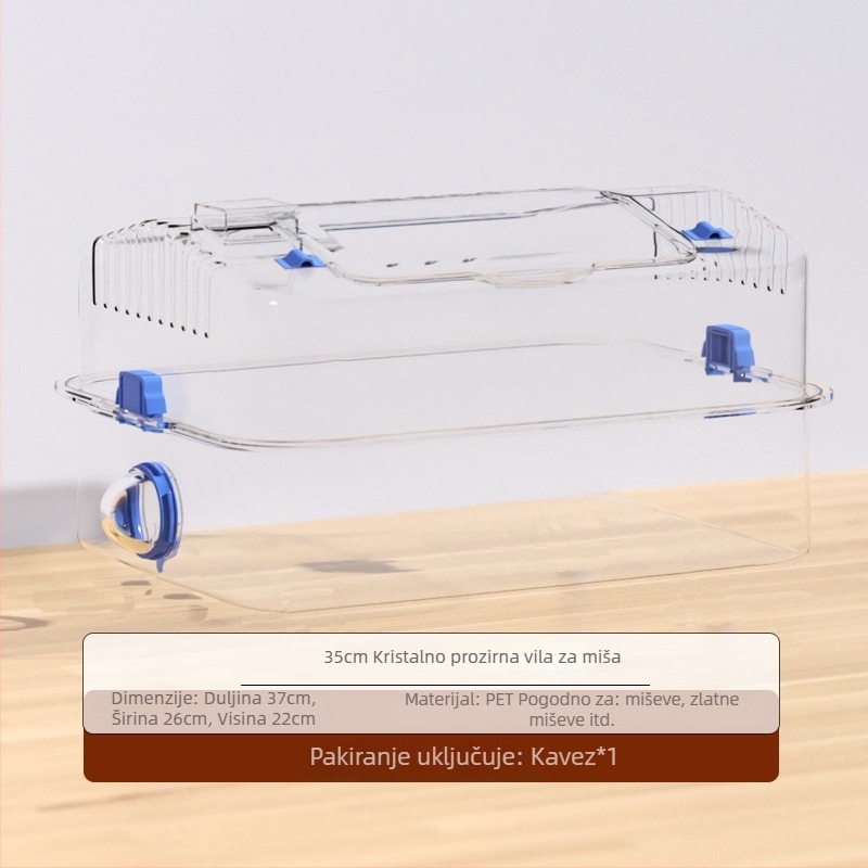 Akrilni kavez za hamstere, za sve sezone, dekorativno uređenje okoliša (Akrilni kavez; Za hamstere; Za sve sezone; Dekorativno uređenje okoliša)