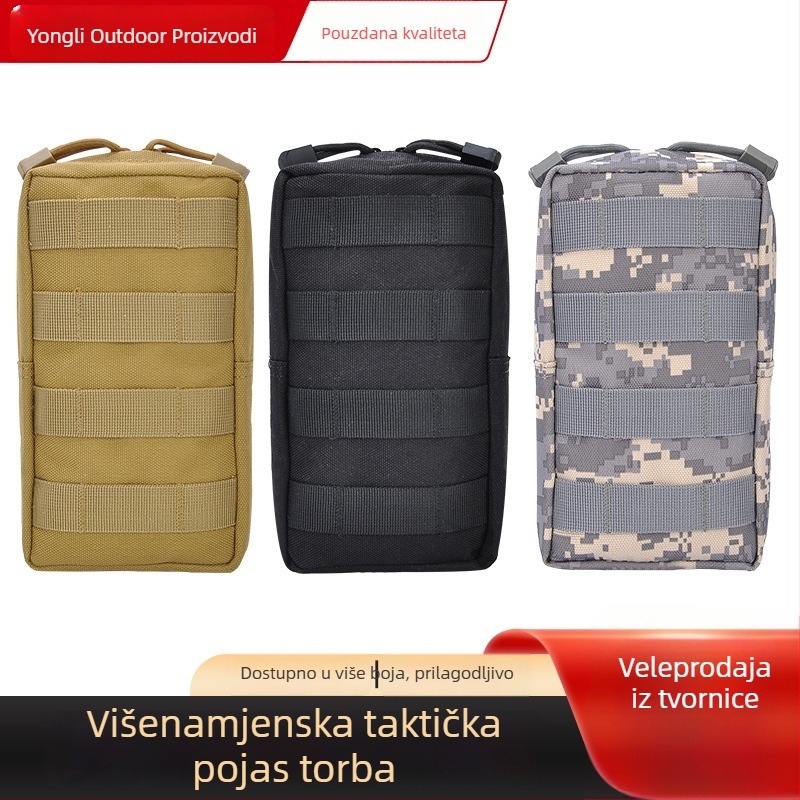 Sportska torbica za pojas s kamuflažnim uzorkom, vodootporan materijal 1000dpv, Courage, za aktivnosti na otvorenom