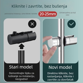 Tuš stalak Ji Mu, ABS materijal, elektroplating, nominalni tlak 5 MP, moderan i jednostavan stil