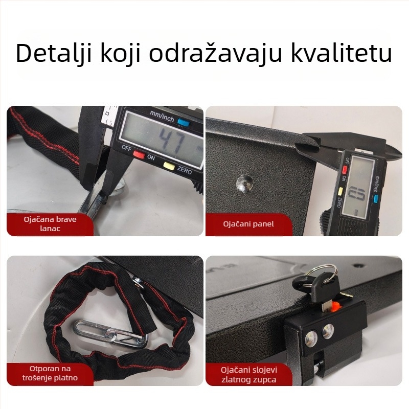 Keyma 508-18 Brava za poklop baterije električnog vozila, ploča od bakarno-čeličnog legura s premazom, zaštita baterije EV, težina 500 g, moderni minimalistički stil