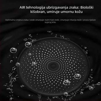 Diphen ručna glava tuša – kišni mlaz, masaža i raspršivanje; ABS kućište, zidna montaža, model Button Gypsophila handheld