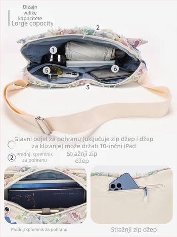Sportska torbica za struk, velika kapaciteta, Oxford tkanina, otporna na habanje, unisex, Anime uzorak