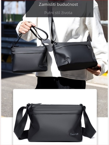 Muška torbica preko ramena – crossbody, PU koža; podstava od poliestera; gradski stil jednostavnosti; marka Celikoel; vodootporna, lagana, otporna na habanje i proširiva.