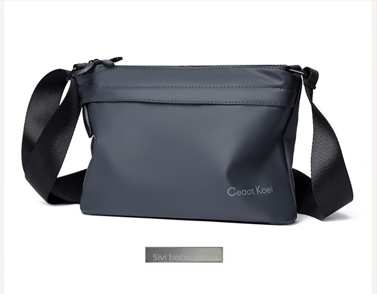 Muška torbica preko ramena – crossbody, PU koža; podstava od poliestera; gradski stil jednostavnosti; marka Celikoel; vodootporna, lagana, otporna na habanje i proširiva.