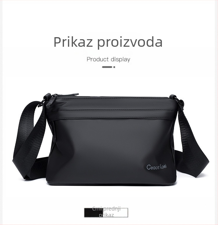 Muška torbica preko ramena – crossbody, PU koža; podstava od poliestera; gradski stil jednostavnosti; marka Celikoel; vodootporna, lagana, otporna na habanje i proširiva.