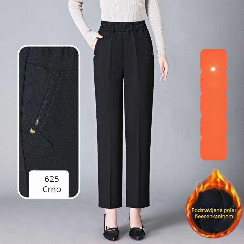 Ravne hlače od vunenog materijala, Shanlidi, stil Diamond, Royal Sister (Casual hlače; Materijal: vuna; Stil: Diamond, Royal Sister; Tip: ravne hlače; Gustoća: normalna)