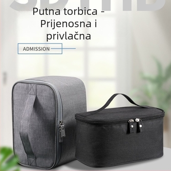 Vodootporna putna torbica za kozmetiku, unisex, od Oxford platna, prozračna, antibakterijska, podstava od poliestera, gradski minimalistički stil