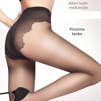 Baršunaste najlon čarape – ultra tanke, 5D denier, bikini gusset, UV zaštita