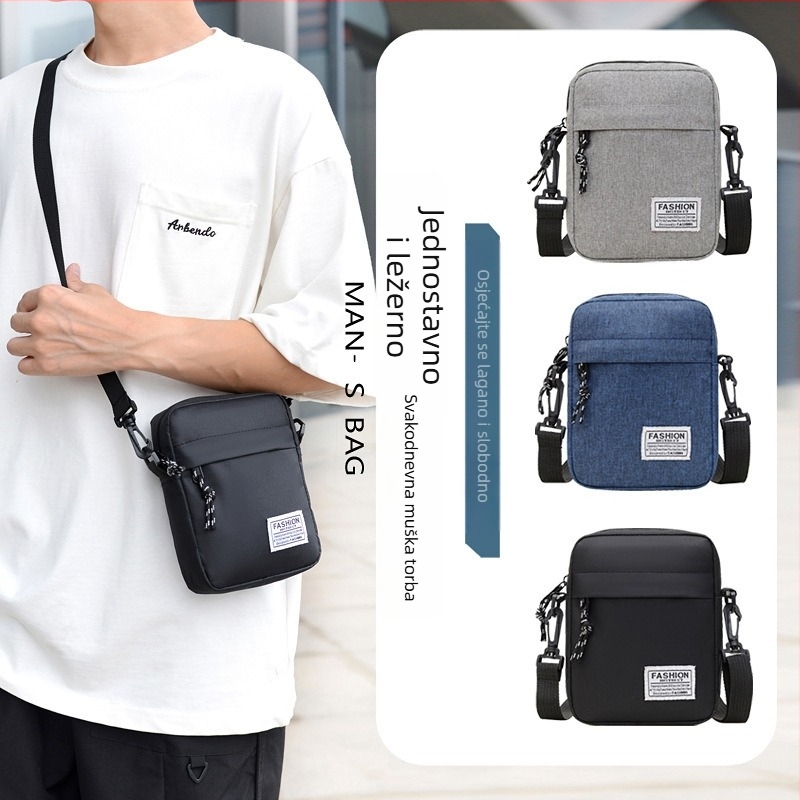 Muška Hua shiyu crossbody torba od Oxford platna, dizajn za smanjenje opterećenja za slobodno vrijeme putovanja
