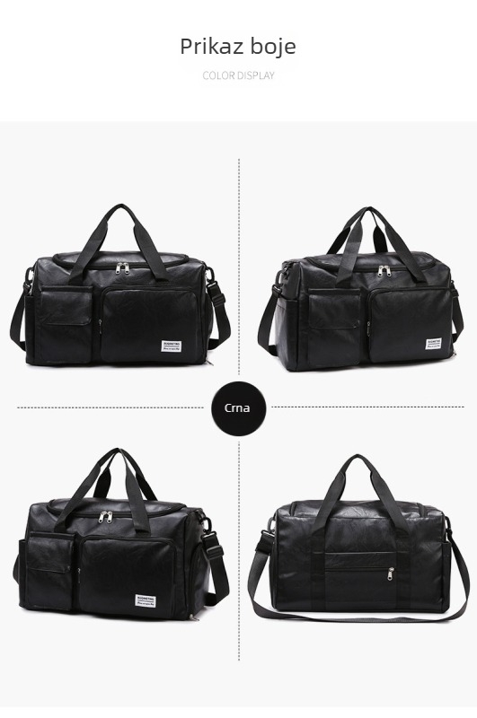 Torba za putovanje i sport s podjelom suhog i mokrog, 20-35L, Oxford tkanina, vodootporna