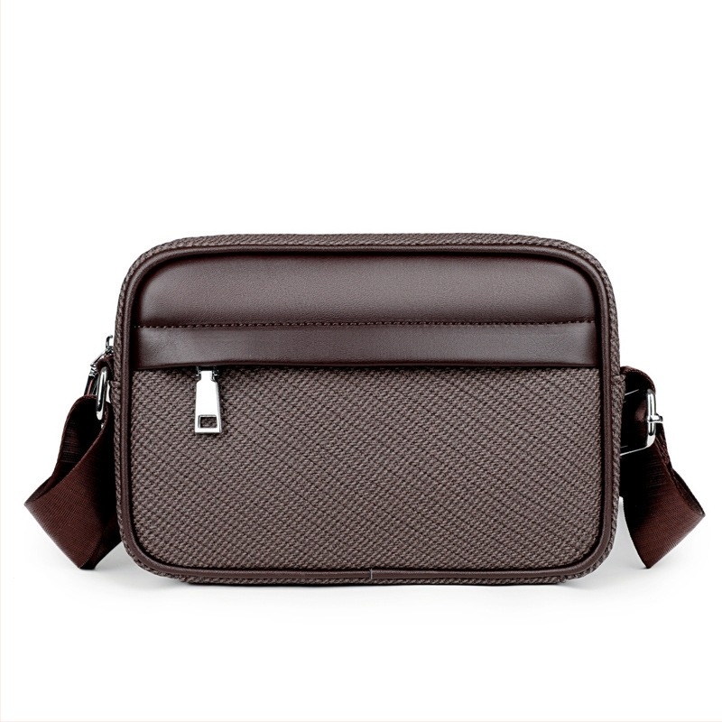 Muška torba preko ramena s PVC vanjštinom, poliesterom podstavom, vodootporna, crossbody dizajn