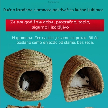 Powerful Merchant Pleteni dom za male ljubimce – toplo zimsko sklonište