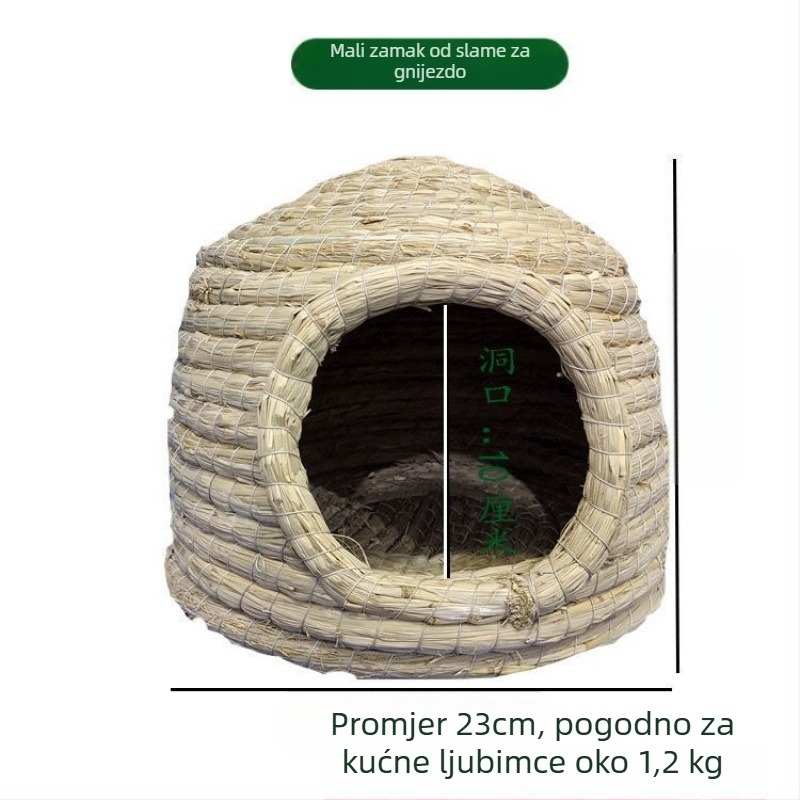 Powerful Merchant Pleteni dom za male ljubimce – toplo zimsko sklonište